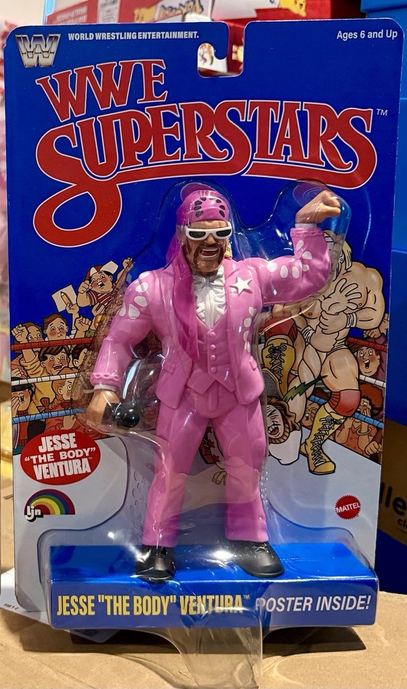 WWE LJN Superstars Jesse The Body Ventura Series 2 Figure Blue Set In Hand