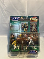 2000 Classic Doubles Starting Lineup Brett Favre / Drew Bledsoe w/cards NIB