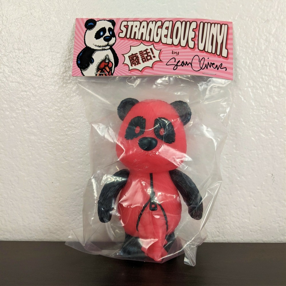 StrangeLove Panda Red Glow Vinyl Toy Bear Figure LE 100 Sean Cliver – IN HAND