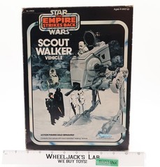 Scout Walker AT-ST 100% Complete W/ Box + INSERTS Star Wars ROTJ 1980 Kenner