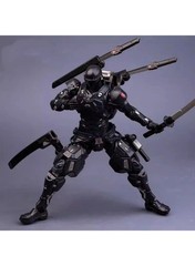Black Warrior Mecha Ninja Action Figure 22cm – Collectible Toys
