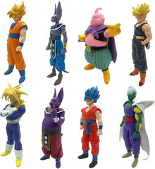 Anime Super Hero Action Figures Set, Collectible Warrior Figurines, 7.8Inch Ener