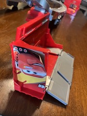 Disney Cars Super Track Mack Transforming Truck and Racetrack W/ 1 car. Working