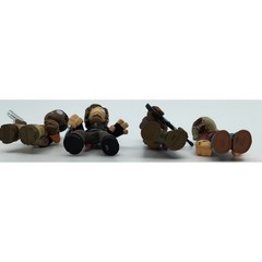 The Walking Dead Kidrobot Mini Figure Lot of 4 – Daryl Bob Noah Walker
