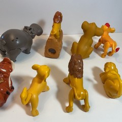 Disney Lion King Movie Figure Lot of 8 Plastic & Rubber Figures