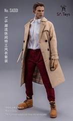SA Toys SA001 1/6 Leisure Agent Trench Coat Set Model Fit 12” Body Figures