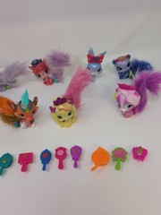 LOT of 10 Disney Princess Palace Pets Furry Tail Glitzy Glitter Plus Accessories
