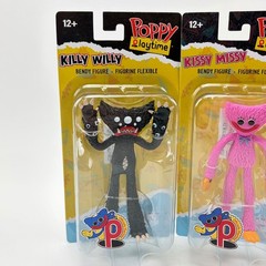 Poppy Playtime Bendy Figure Set Huggy Wuggy Kissy Missy Killy Willy McFarlane