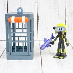 Roblox DevSeries SHARK BITE 2: SHARK CAGE Gray Scuba Diver Figure ONLY