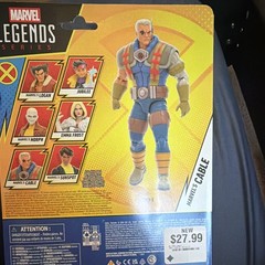 Marvel Legends Series X-Men Cable Action Figure w/ Gun, Multicolor, Age 4+