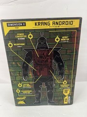 Super7 TMNT Krang Android Super Cyborg Action Figure Clear Articulated 2024 New