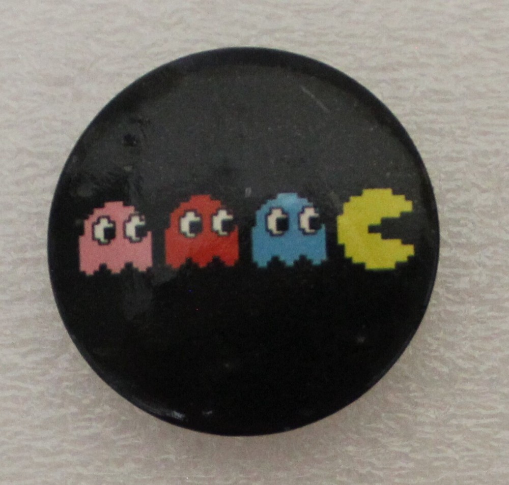 2006 PAC-MAN Button 3 cm. (1.25″) Diameter Namco Bandai Games Toru Iwatani #2