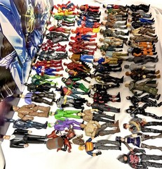 HUGE 4″ Action Figure Lot Of 68 No Duplicates Vtg 85′ Marvel DC Battlestar READ