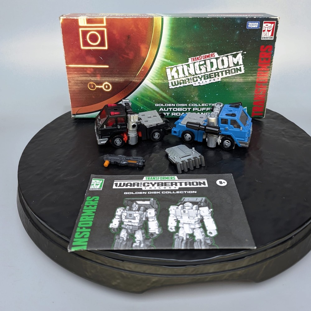 Transformers Kingdom War for Cybertron Golden Disk Puffer & Road Ranger Lot