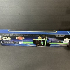 2002 Star Wars Attack of the Clones MISB Green Electronic Jedi Lightsaber Hasbro