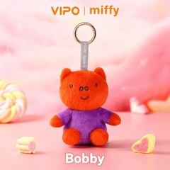 VIPO x Miffy Colorful Series Plush Keychain Charm Decoration Rabbit Doll Gift