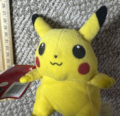 PIKACHU PLUSH – 1998 POKEMON #25- HASBRO NINTENDO – VINTAGE