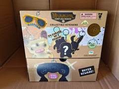 Lot Of 4 Pieces Fuggler Funny Ugly Monster Collectible Keychains Gold Edition