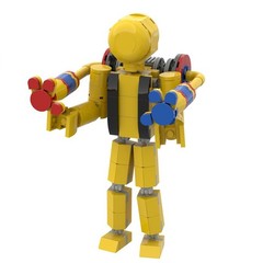 Poppy Playtime Figure Player No.1 with GrabPack Building Block Fan Surprise Gift