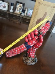 Rare Spider’s Fury Spiderman 7” Fixed blade knife Hand Bust Stand Hand Painted
