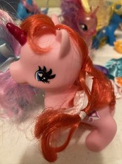 My pretty pony unicorns 5 Inches white peach pink and blue