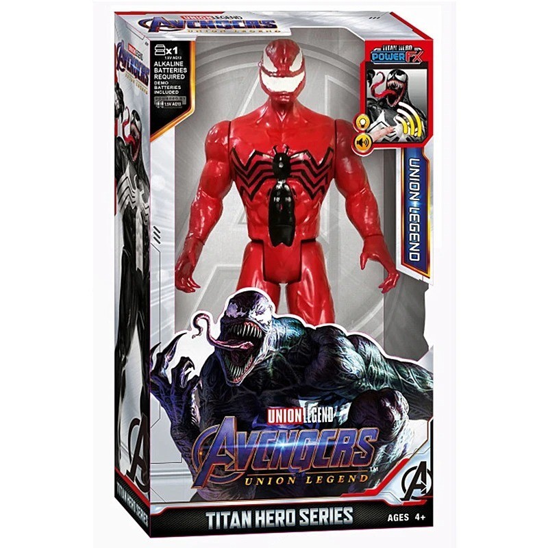 30cm Marvel Superhero Figure Thanos Hulk Iron Man Sound Light Action Toy For Kid