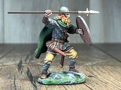 Tabletop Miniature. Resin Figure Viking 60mm figurine of a warrior of the north
