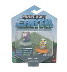 Minecraft Earth Boost Minis Attacking Steve Spawning Chicken/ 6 years and up NEW