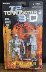 1997 Kenner T2 Terminator 2 3D Techno-Punch Terminator 6″ Action Figure NIP
