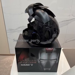 Iron Man MK5 Voice-control Mask – Autoking 2025 Black Electronic Wearable Helmet