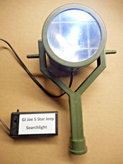 Vintage GI Joe – Five Star Jeep – Searchlight LED Illumination Kit