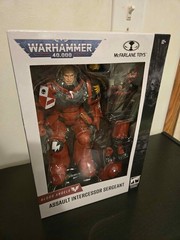 McFarlane Warhammer 40,000 Assault Intercessor Sergeant Blood Angel *DAMAGED BOX