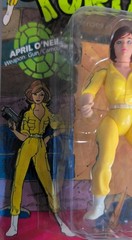 Unpunched April O’Neil Teenage Mutant Ninja Turtles 10 Back Blue Stripe Figure