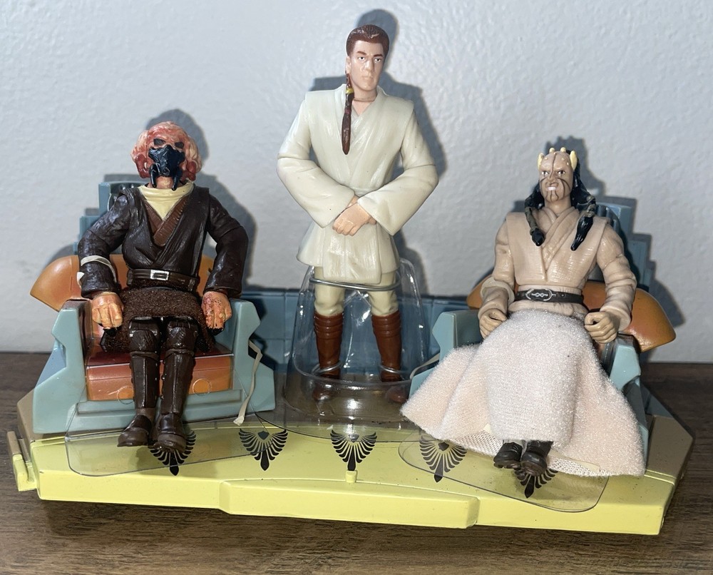 2003 Star Wars Jedi High Council Scene 2 Plo Koon Obi-Wan Kenobi & Eeth Koth