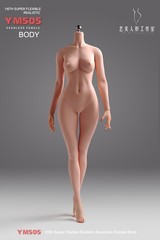 US YM505B 1/6 Plump Girl Pale Skin 12″ Female Action Figure Body Hands Foot Toys