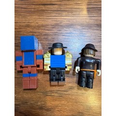 Roblox Action Figure Lot of 3 Steampunk Gold Mask Sheriff Blue Warrior Figures