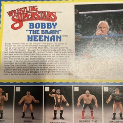 WWF LJN wrestling superstars Bobby “the brain” Heenan wrestling figure W/Poster