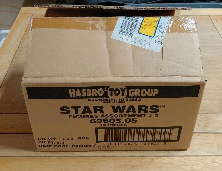 Kenner Star Wars Power Of The Force Case Of 14 In Shipping Box