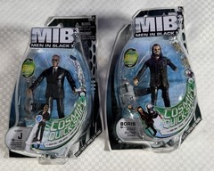 Lot Of 2 MIB Men in Black 3 Agent J & BORIS Cosmic Quick-Shift 4” Action Figure