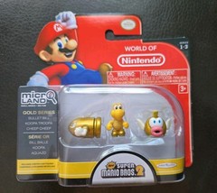 World of Nintendo Micro Land Gold Series 1-3 Super Mario Bros Chase Minifigures