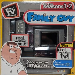 New 2021 Tiny TV Classics: FAMILY GUY Seasons 1 &2 w/ Remote