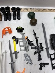 Vintage 1990s Hasbro 12 Inch Gi Joe Clothes Weapons Accessories Lot