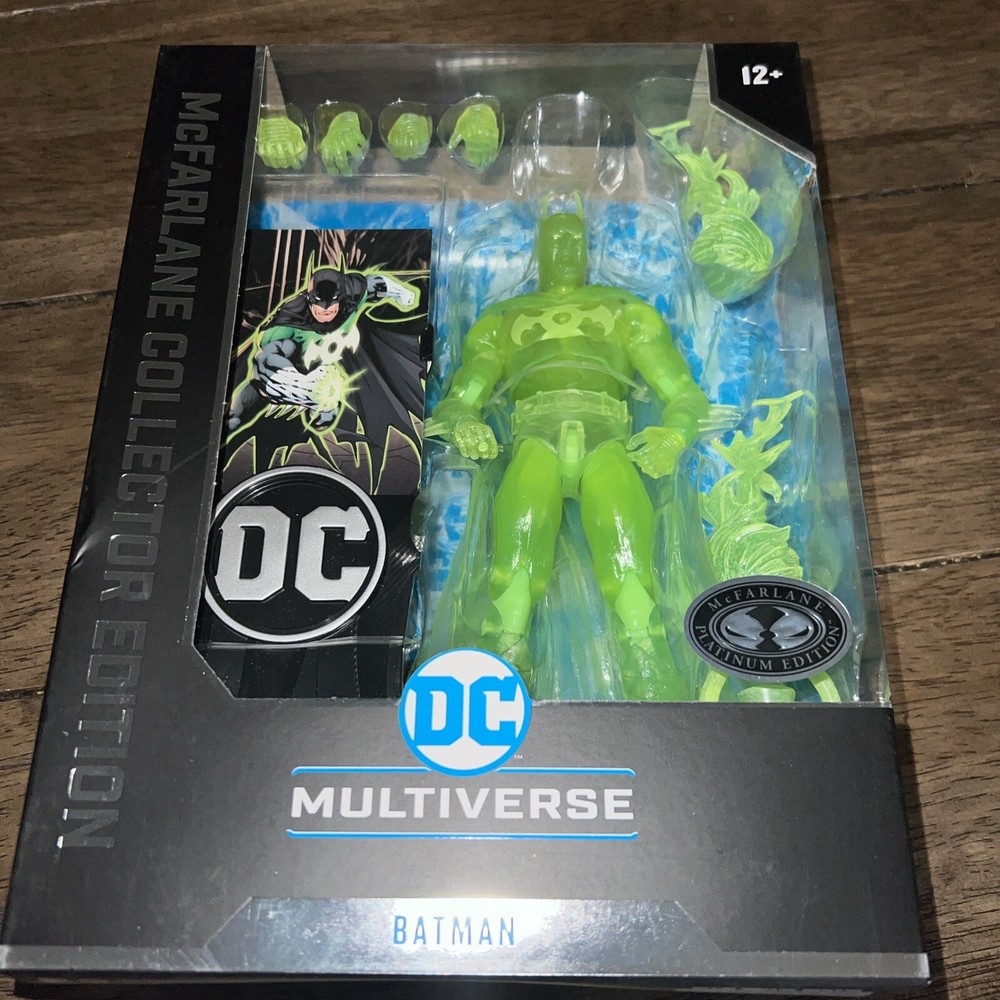 DC McFarlane Collector Edition Batman as Green Lantern Chase 22 Platinum Editon