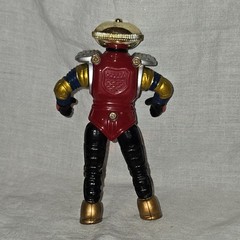 Robot Action Figure Toy, Plastic, Gold/Red/Black/Blue/Silver Color