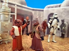 Mos Eisely Streets Custom Playset Tatooine Star Wars TVC Hasbro Kenner