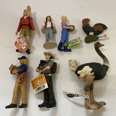 Safari Ltd Animal People Figures Kathy Nicole Janet Jim Ostrich Rooster Schleich