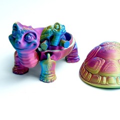 3D Printed Tortoise Model,Articulated Animals figure,Fidget Toys Home Decor