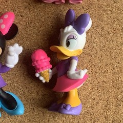 Disney Minnie Daisy PVC Plastic 2.5” Figure Lot of 4