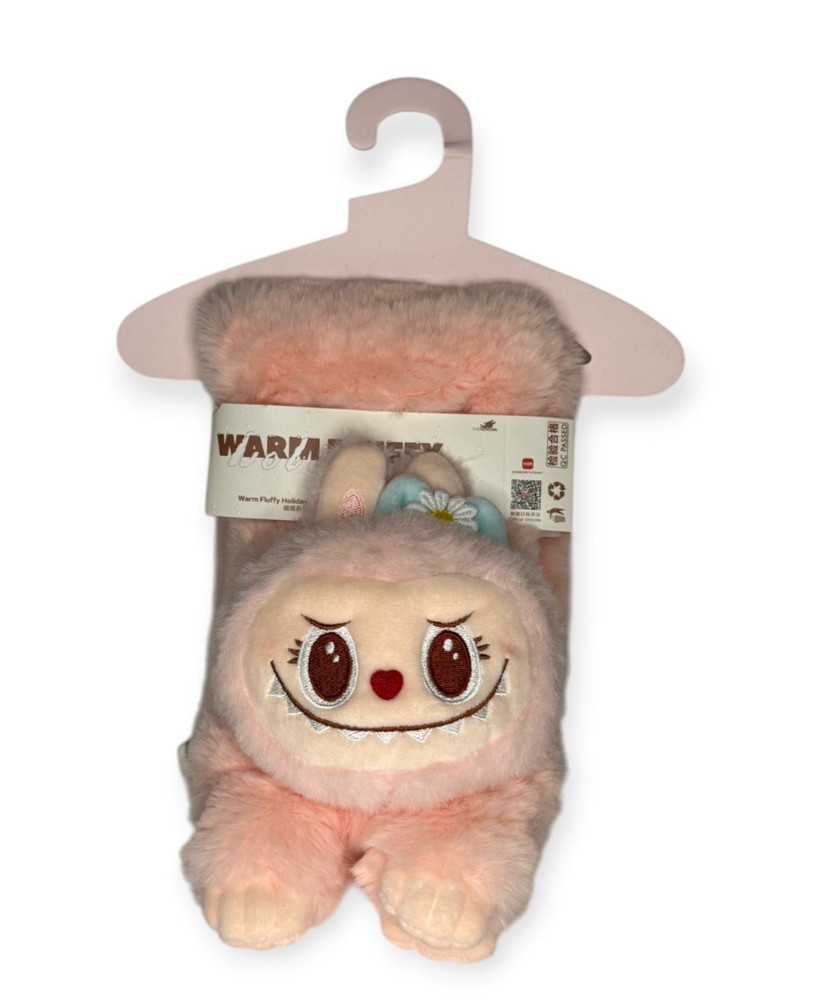 NEW Authentic LABBUBU Popland Pop Mart Exclusive Warm Fluffy Mokoko Scarf