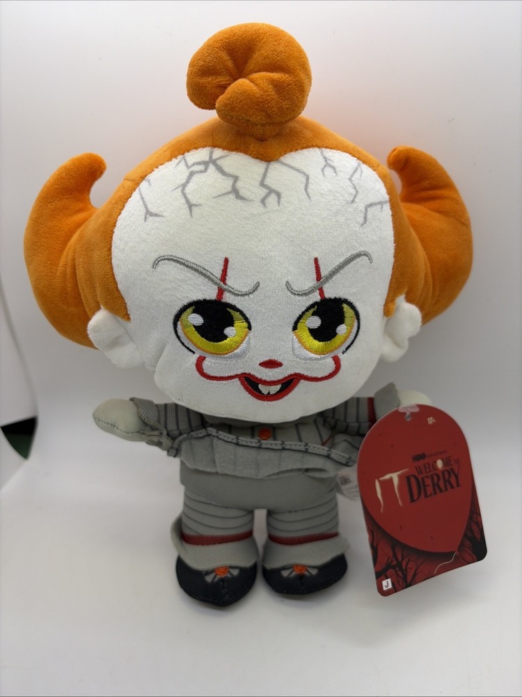 It Welcome To Derry Pennywise Evil Clown 9″ 2025 JAZWARES Plush Doll Nwt